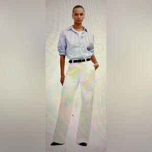 Madewell The Harlow Wide-Leg Jean Airy Denim Edition Tile White Size 29